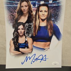 Miesha Tate Signed 8x10 Glossy Photo JSA Authenticated UFC