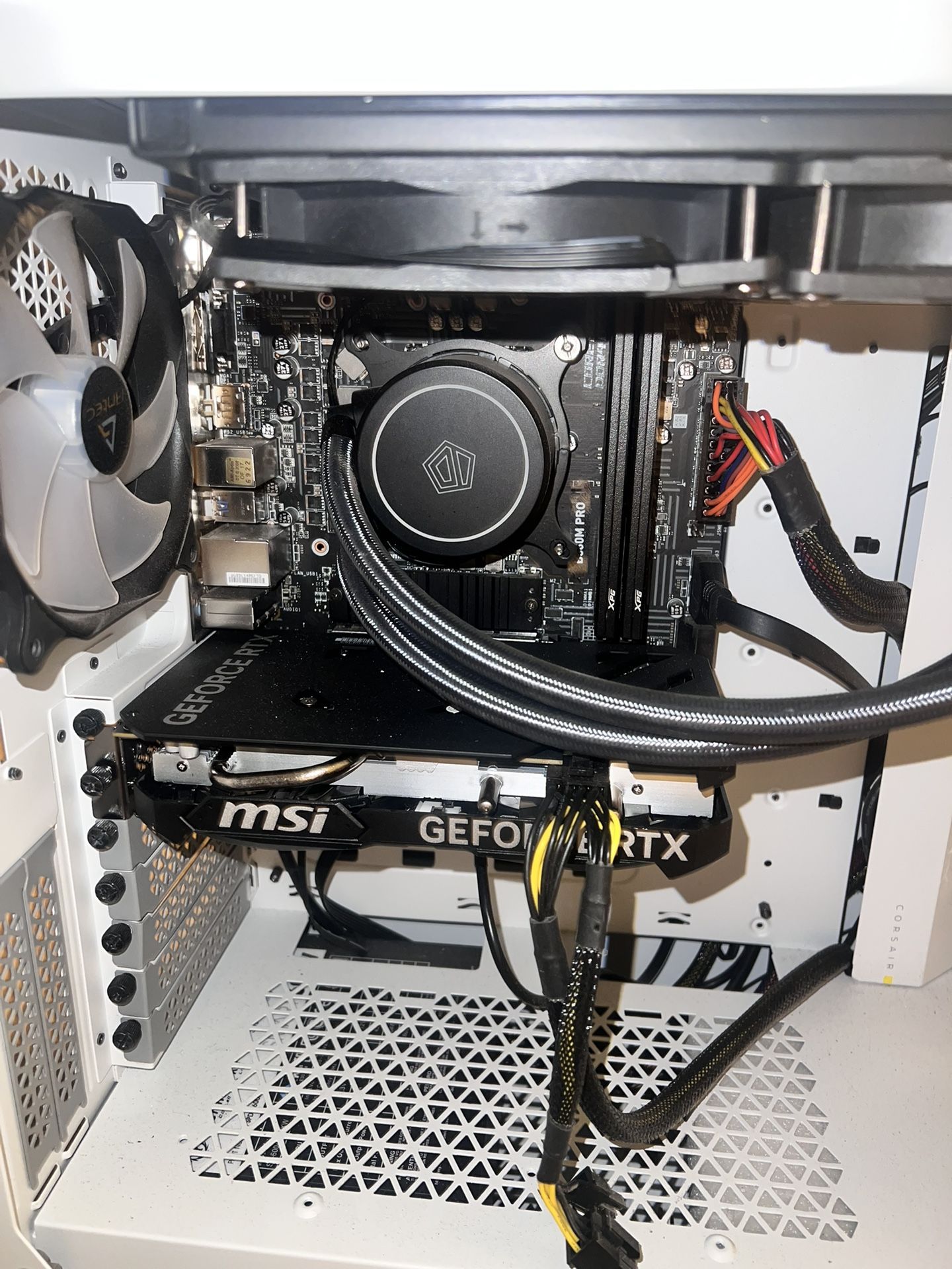 Motherboard + Cpu and ram.