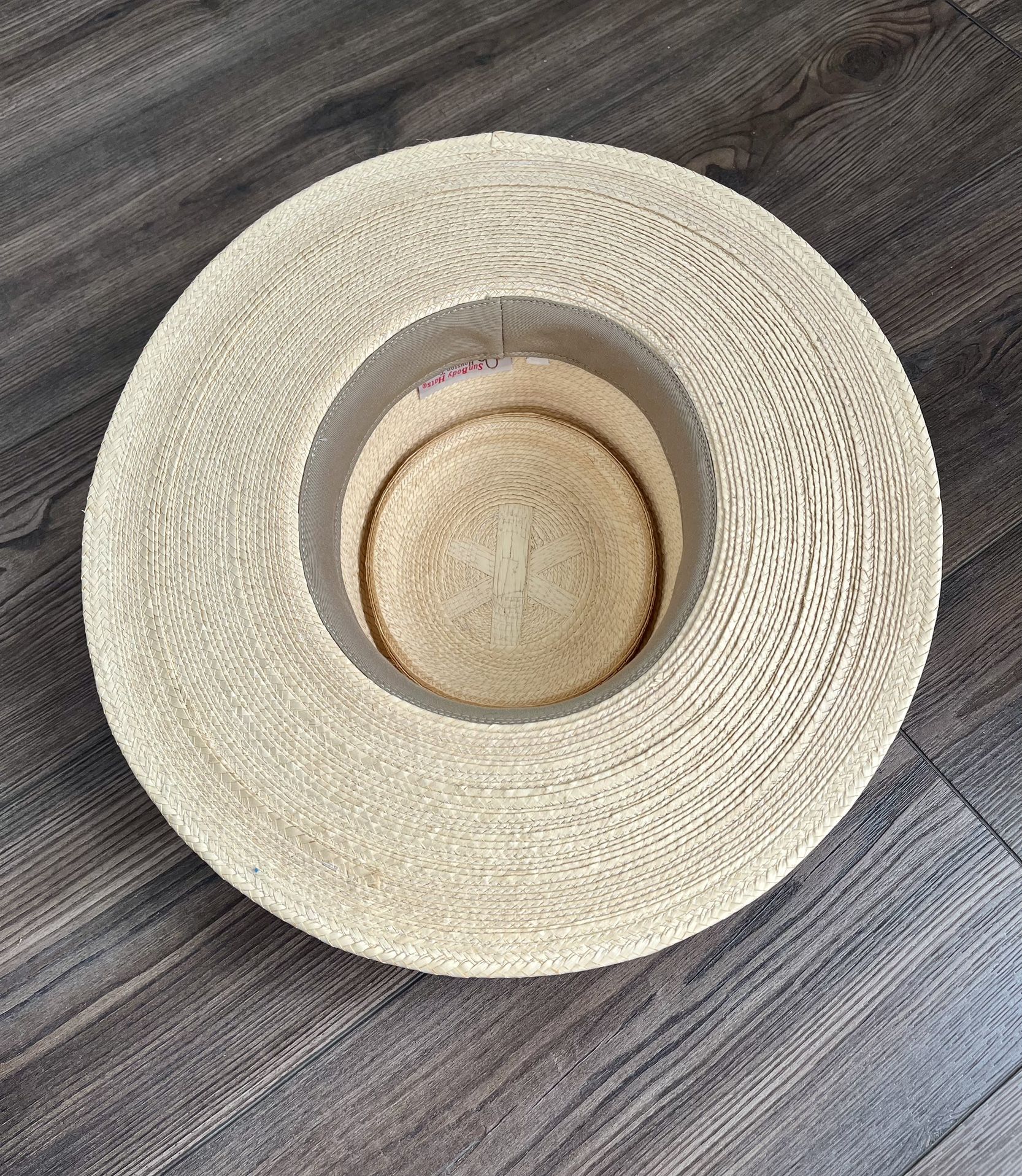 Handcuffed of Palm Leaves In Guatemala Sun Hat 7/8 (55) Sun Body Hats Open Road Guatemalan Fine Palm Leaf Straw Hat – Village Hat Shop main image 2