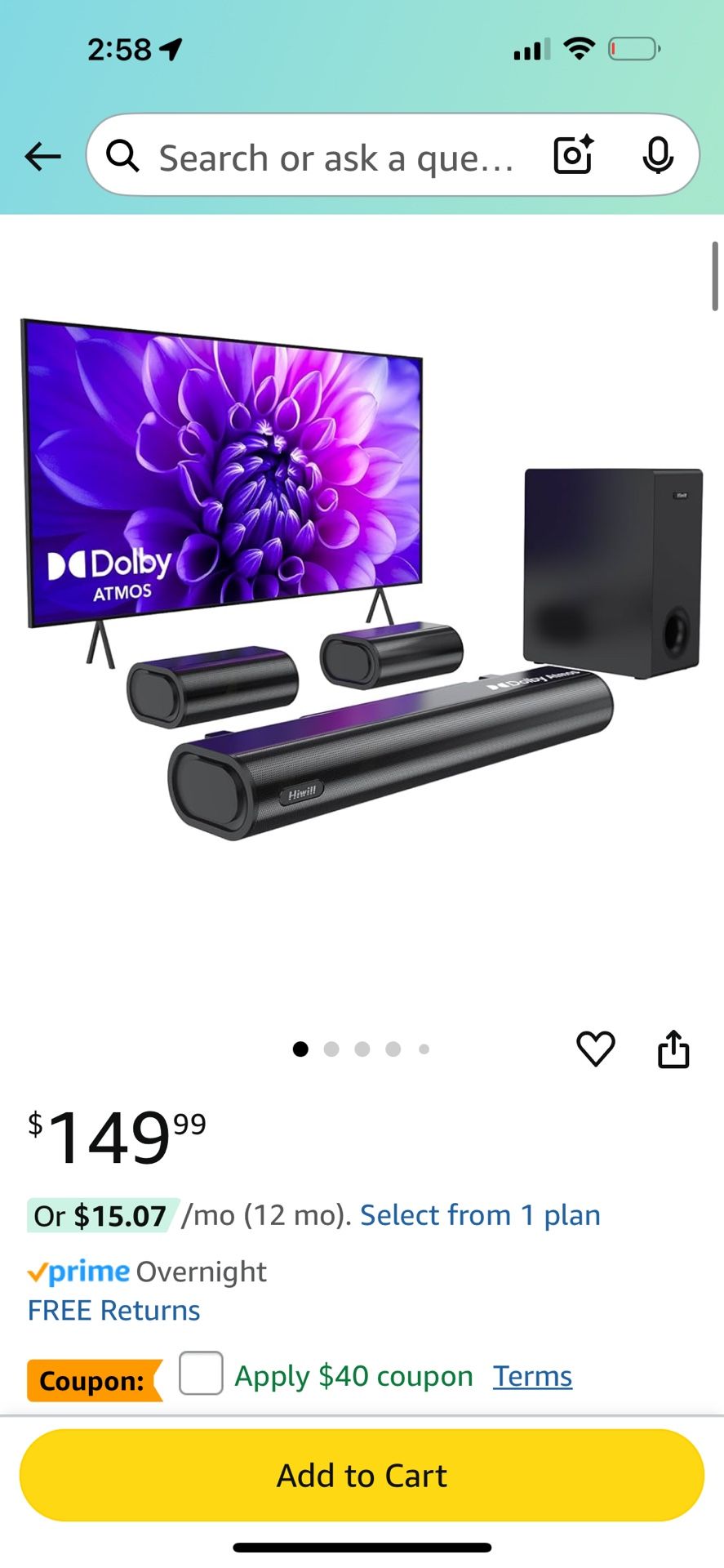 Sound Bar Hiwill Audio