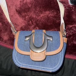 True Religion Cross Body Denim Bag