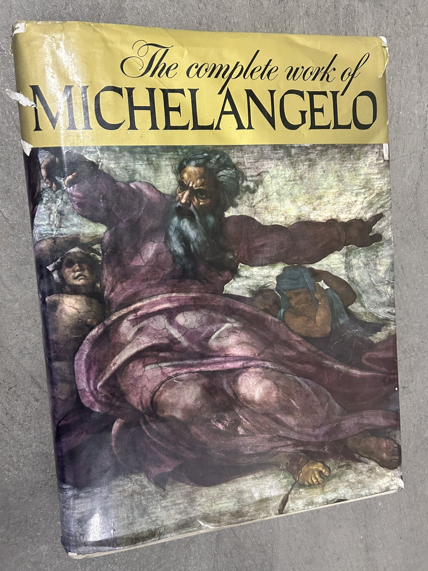The Complete Work of Michelangelo an Artabras Book 1966 First Edition Slip Hard