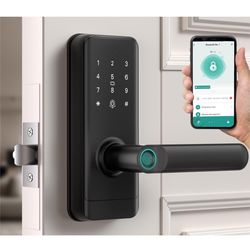 Smart Door Handle with fingerprint