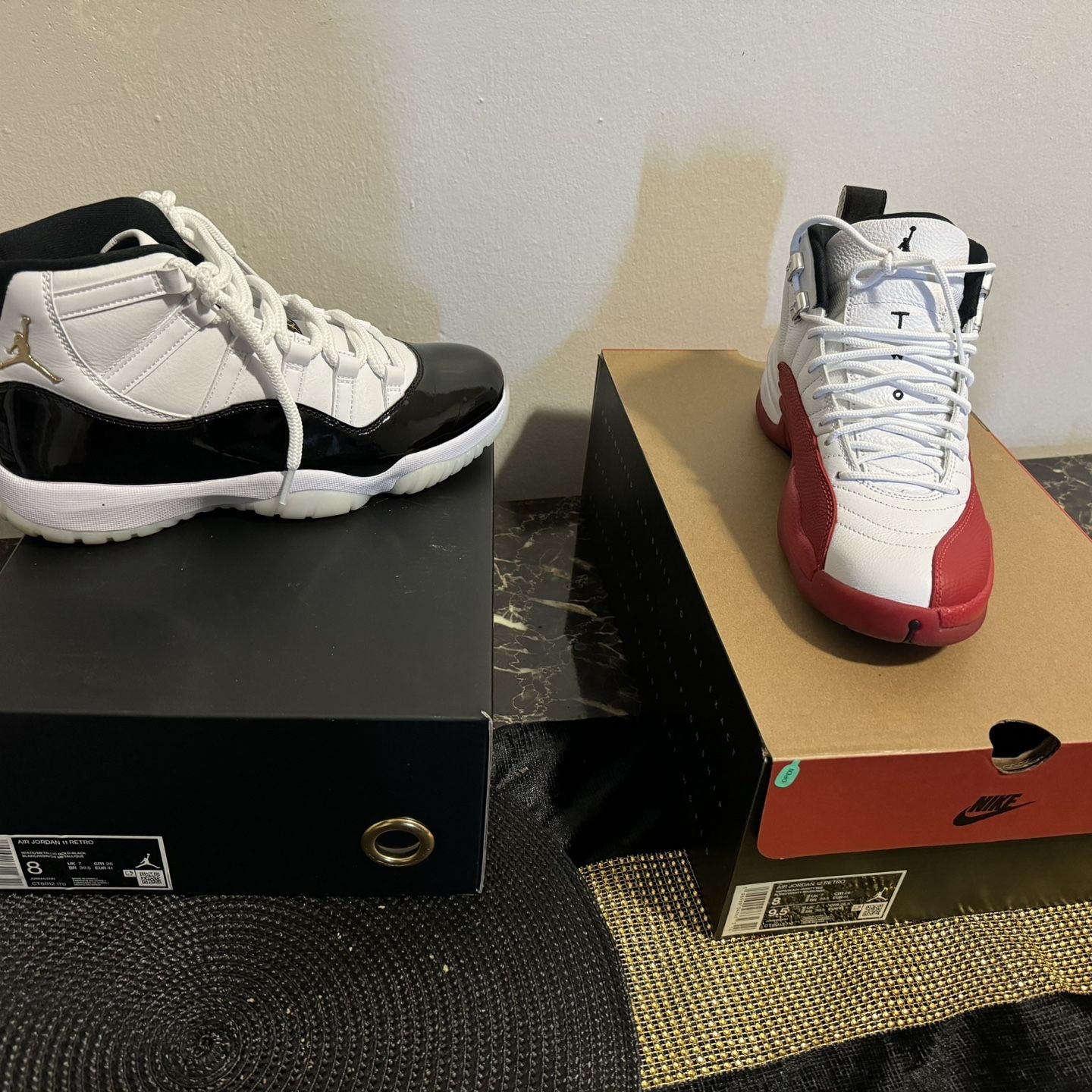 Jordan 11& 12 Size 8 Final Price 