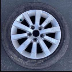 1 - 205/55r16 Civic Accord Camry 5x114.3 5x4.5 Stock Rim Wheel Good Tire!!!!!!!