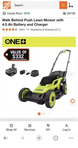 RYOBI Mower & Weed Trimmer