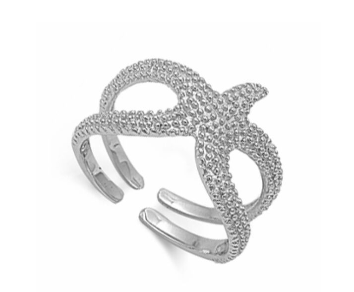 Sterling Silver Starfish Ring
