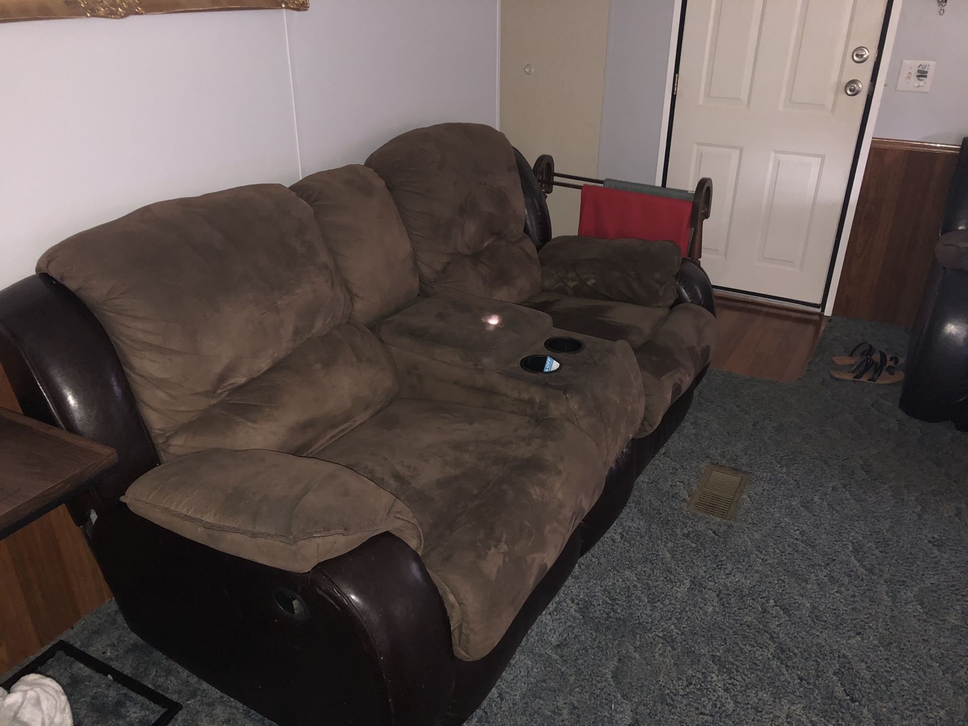 Double Recliner with matching couch