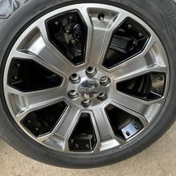 OEM CHEVY GMC RIMS TIRES 22”