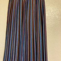Skirt Multicolor Pleated Size Small