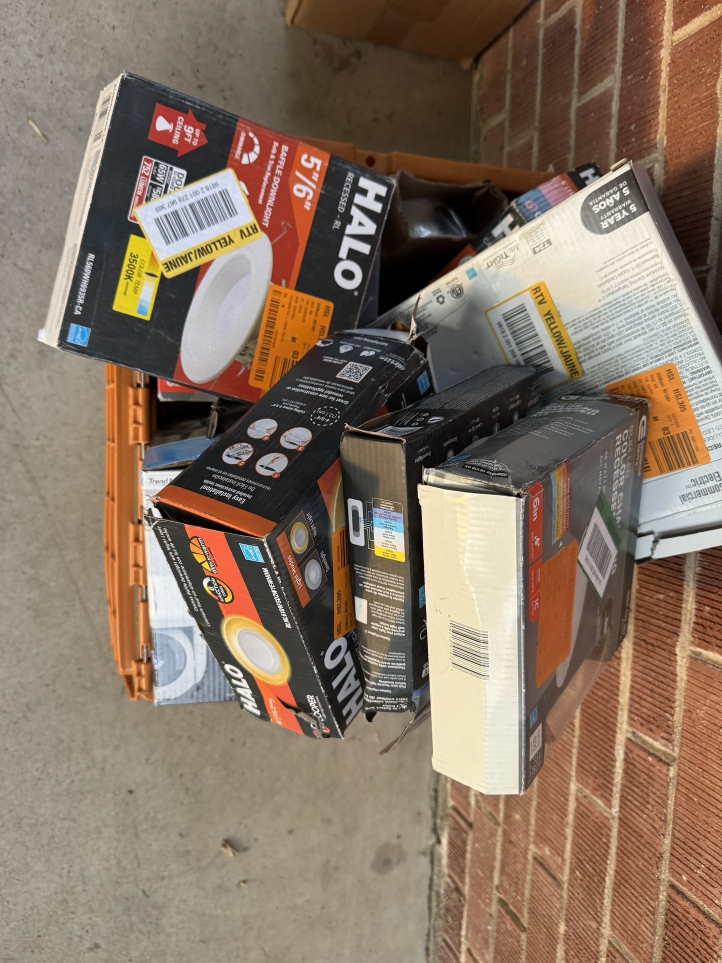 Box Of 6” Ceiling Lights- $20
