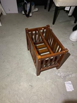 Wooden Magazine Rack