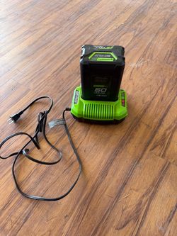 Green works 60V battery with charger