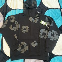 Denim Tears Wreath Hoodie • Black • Size M • NEW • $100 • Pickup/Drop-Off