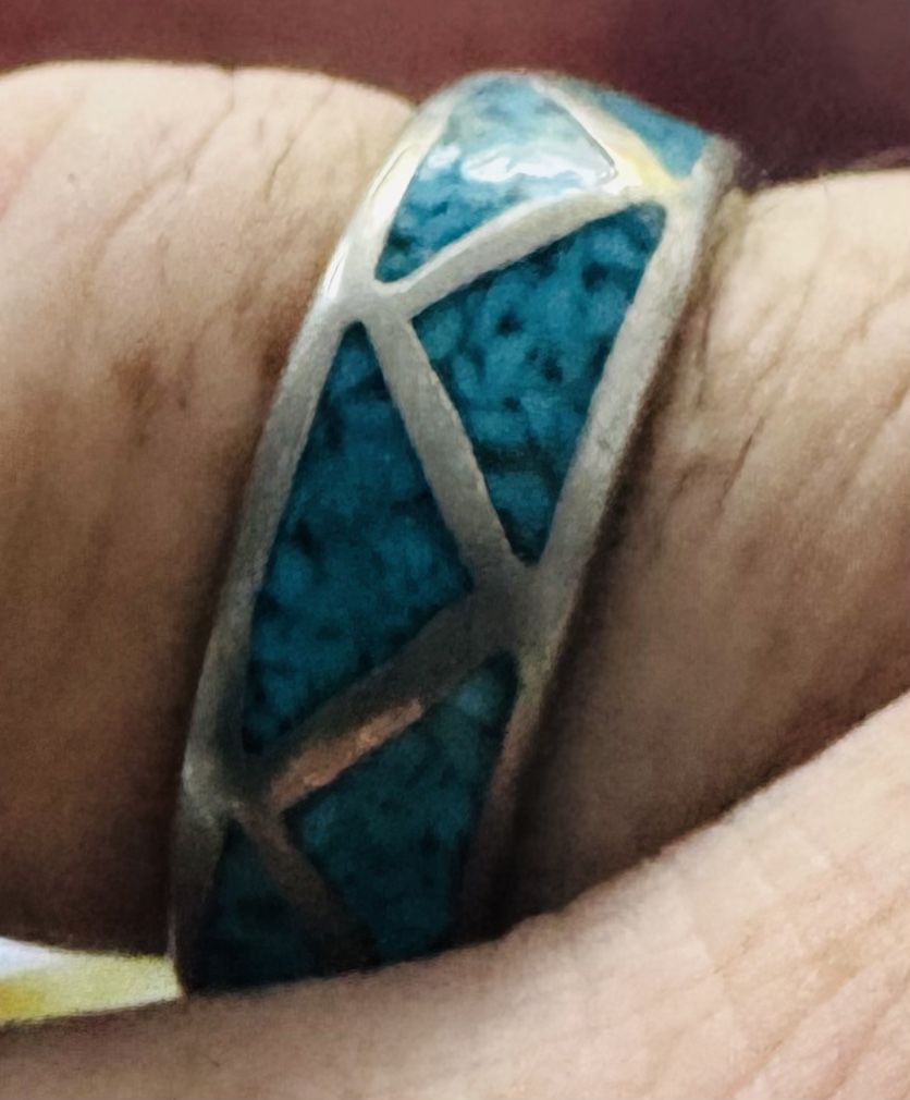 Vintage Ring Turquoise & Sterling Silver
