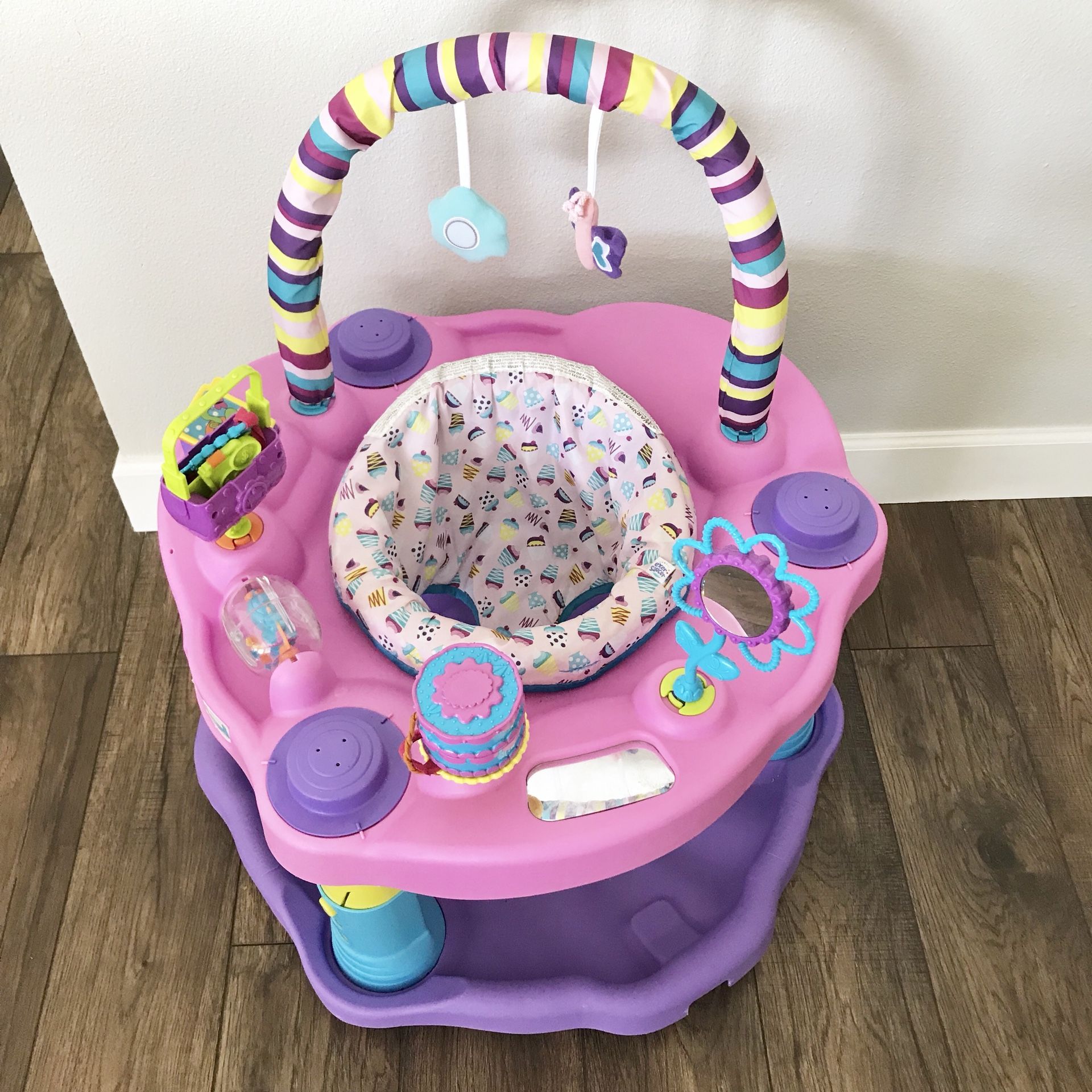 EVENFLO EXERSAUCER BOUNCER - Pink & Purple