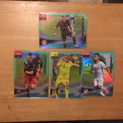 2021 TOPPS CHROME MLS NUMBERED /299  CARD LOT OF 4 