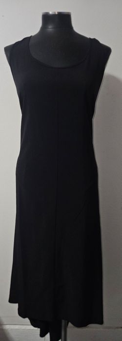 Black Sleeveless Midi Dress