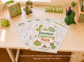 Personalized Kids Activity Pack | Custom & Printable