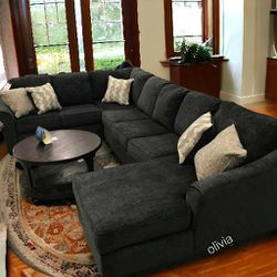 🎊🎊Eltmann 4 Piece Sofa Sectional Wit Chaise Coi H