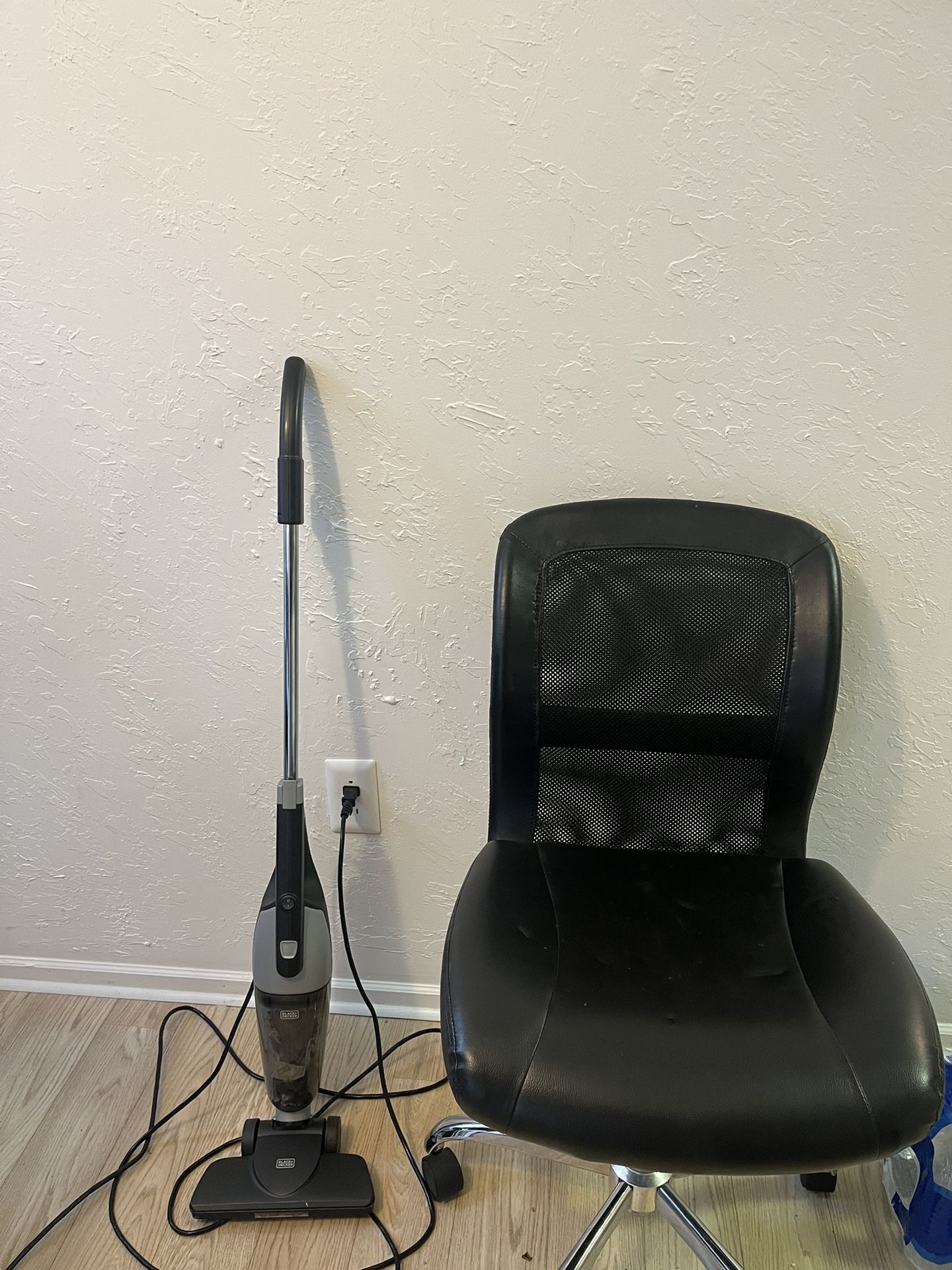 Desk Chair & Mini Vacuum Both In Good Condition