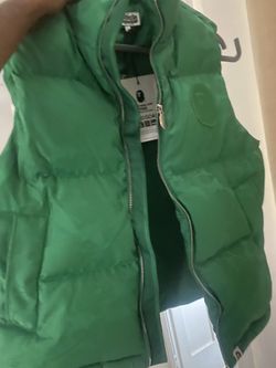 A Bathing Ape Green Tonal Camo Puffer Down Vest