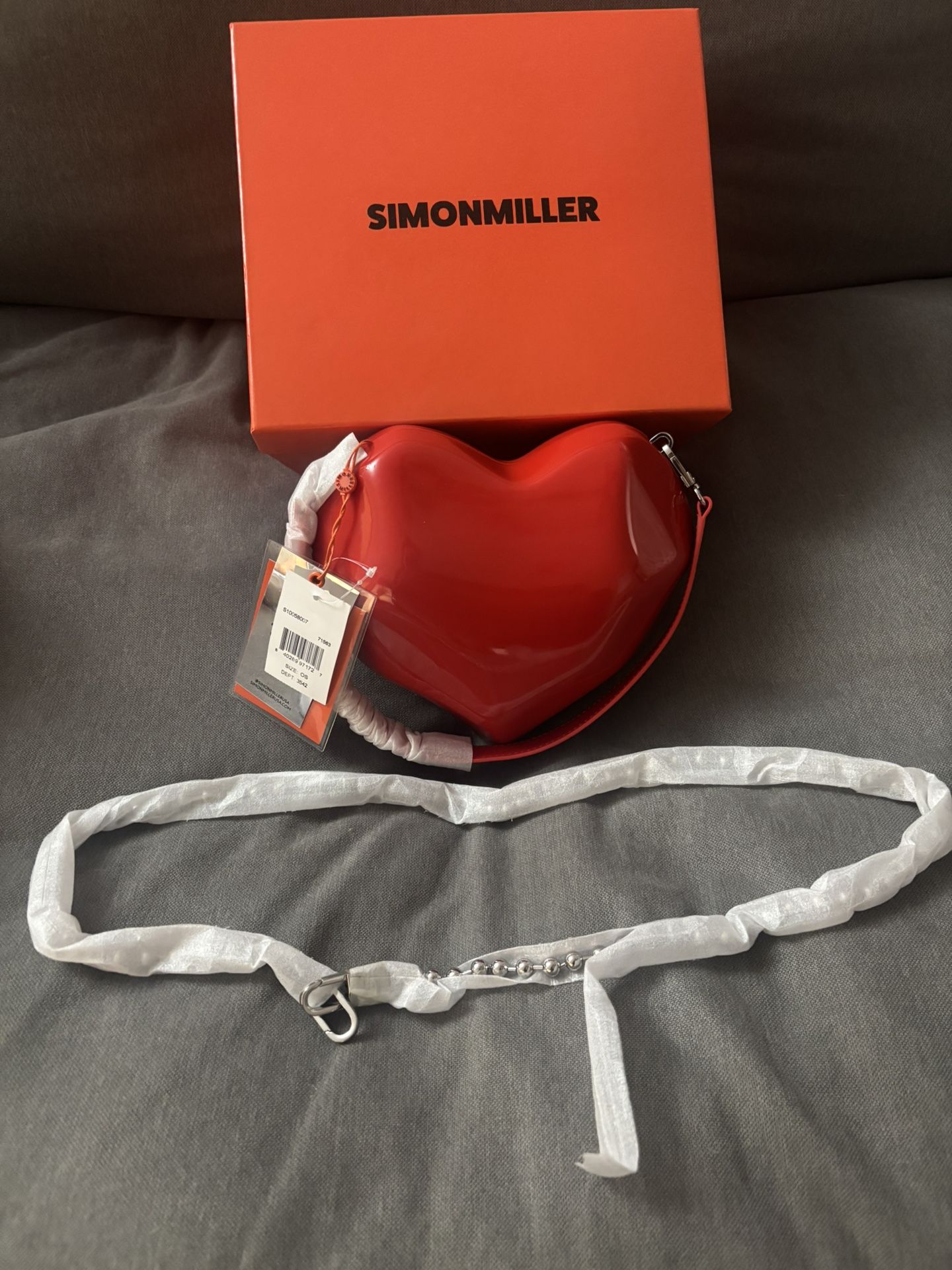 Simon Miller Red Molded Heart Purse