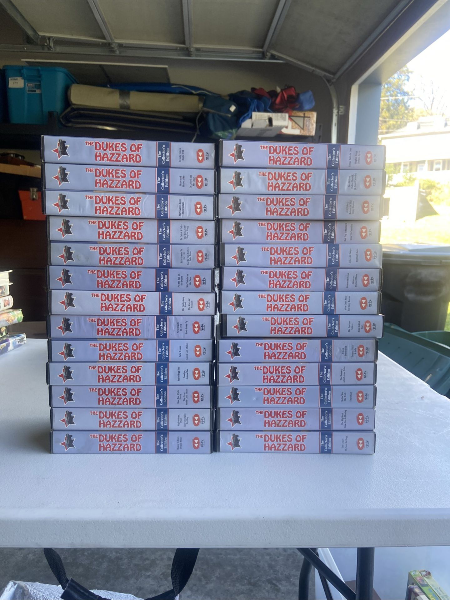 Lot of 26 The Dukes of Hazzard VHS tapes Collectors Edition