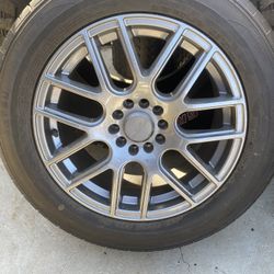 New 5 Lug Universal 5x110 Bolt Pattern (1 Wheel And Tire )