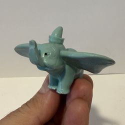 Vintage Disney Dumbo Hong Kong Rubber PVC Action Figure Figurine Blue