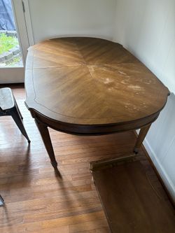 $25 Antique wood table With Two Extenders