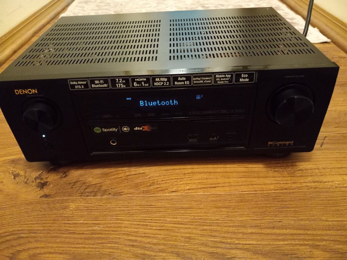 Denon AVR-X1200W Bluetooth Home Audio Stereo System Receiver Amplifier