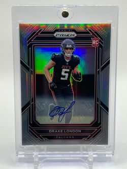 2022 Panini Prizm Drake London Silver Autograph No.308 Rookie