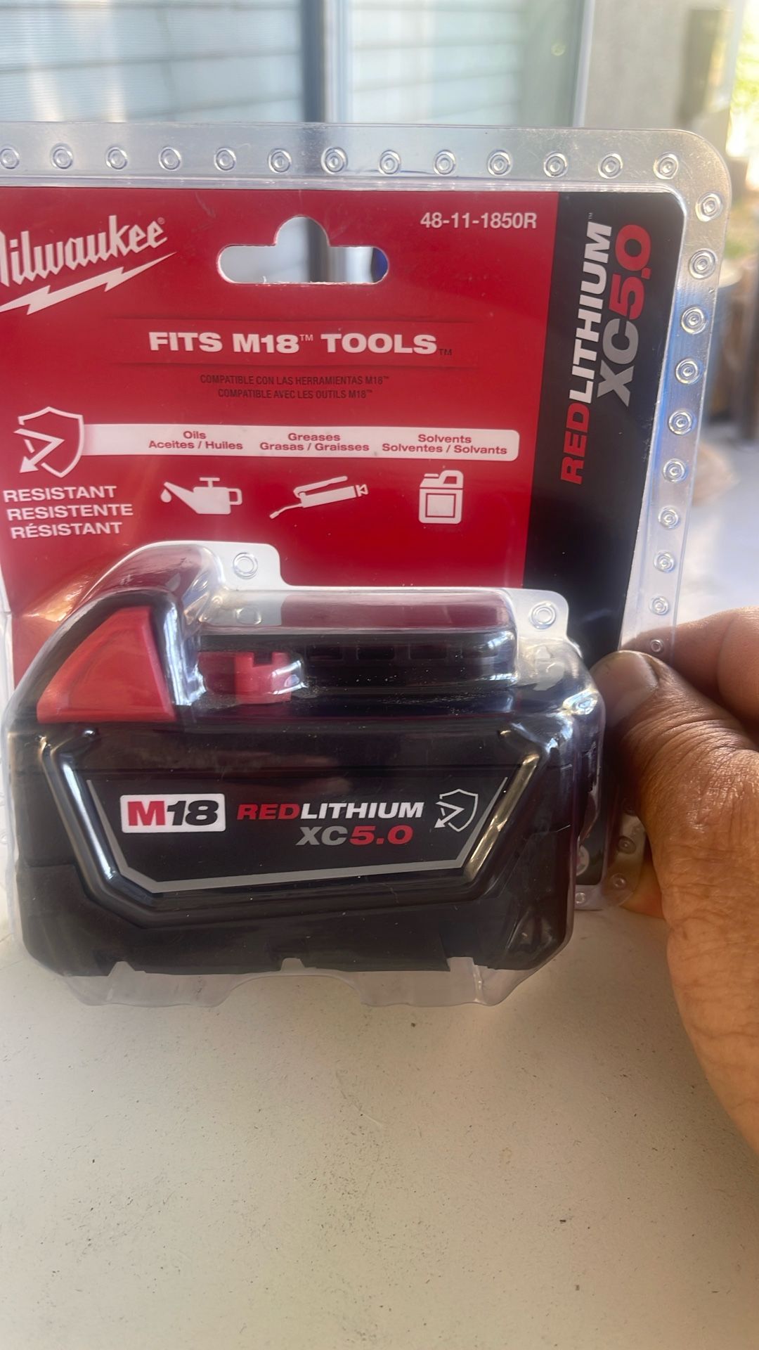Milwaukee Red Lithium. Battery New