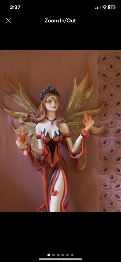 Beautiful mythical fantasy fire fairy