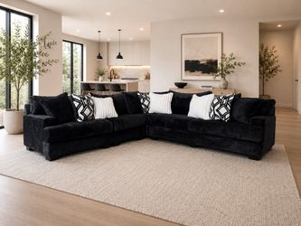 9650 Oversized Sectional Black ☺️📍🥸😘😎
