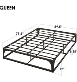 QUEEN 12” STEEL BED FRAME