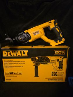 DEWALT20V MAX Cordless Brushless 1 in. SDS Plus D-Handle Concrete and Masonry Rotary Hammer (Tool Only)