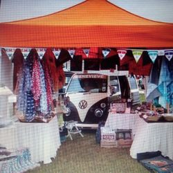 Orange Bright ☀️ New Tent  10x10 Weatherproof Strong 