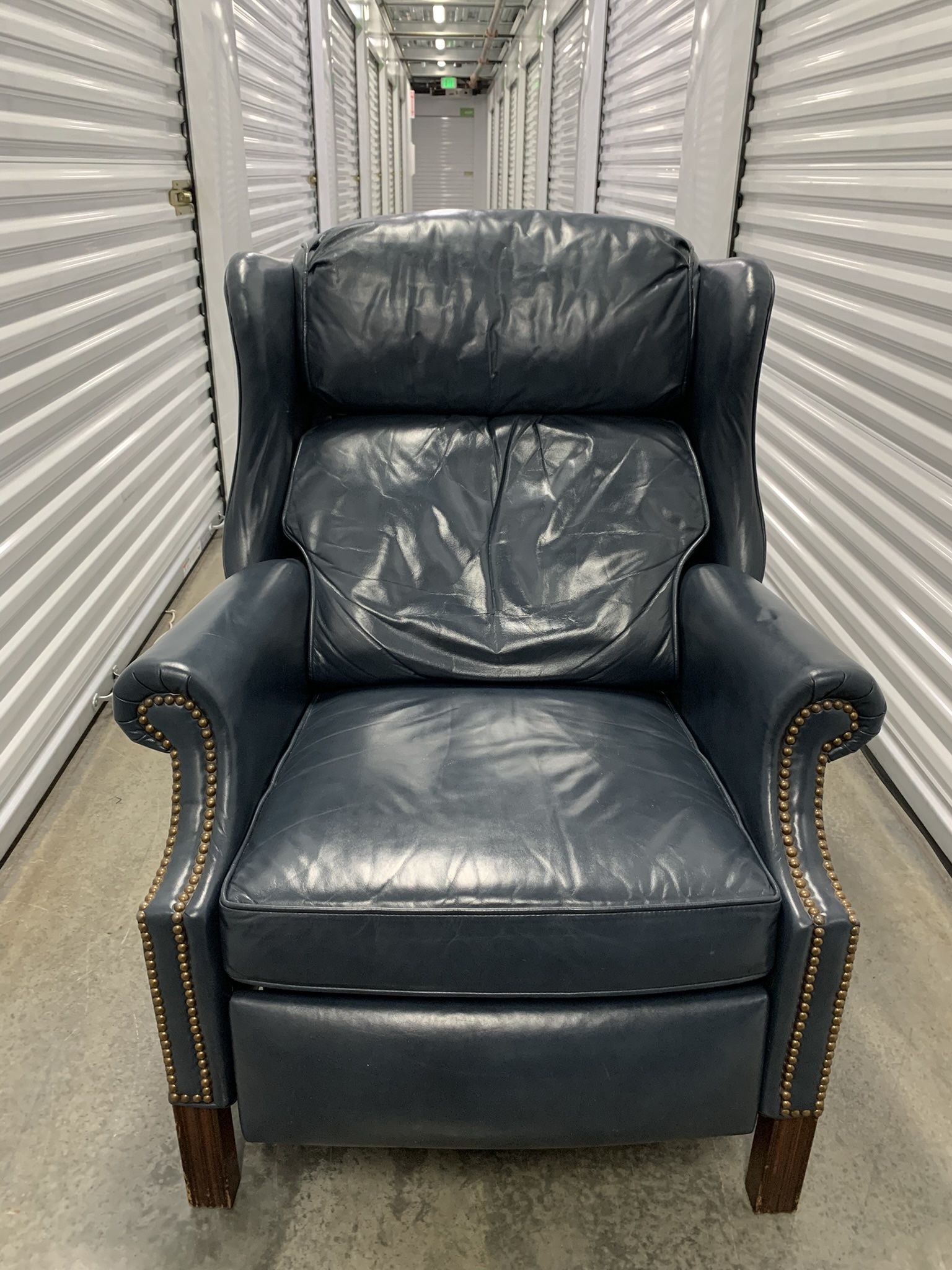 Bradington Young Vintage Leather Winged Recliner