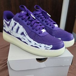 AirForce 1 Purple SKELETON Size 9.5