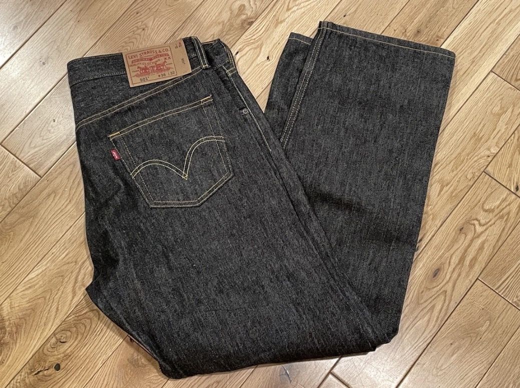 Levis 501s Charcoal Size 38x32