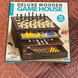 Deluxe Wooden Game House 