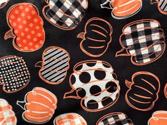 Pumpkin time 100% cotton fabric