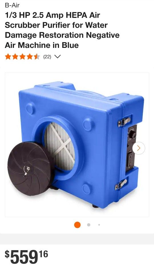 HEPA Air Scrubber For Restoration