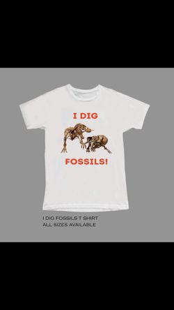 I Dig Fossils Kids T Shirt 