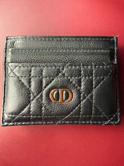 Christian Dior Black Leather Card Holder