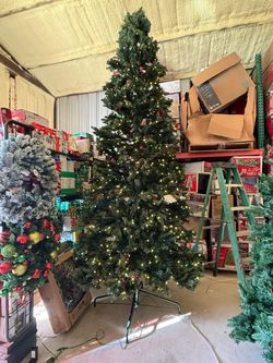 12 ft Pre-Lit Artificial Christmas Tree with Stand