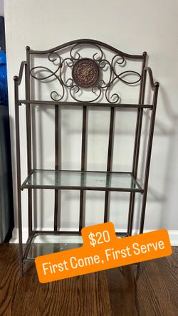 Cute Shelf Shelves Metal Glass Organizer Vanity Bathroom