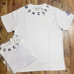 Moncler White T shirt All Sizes